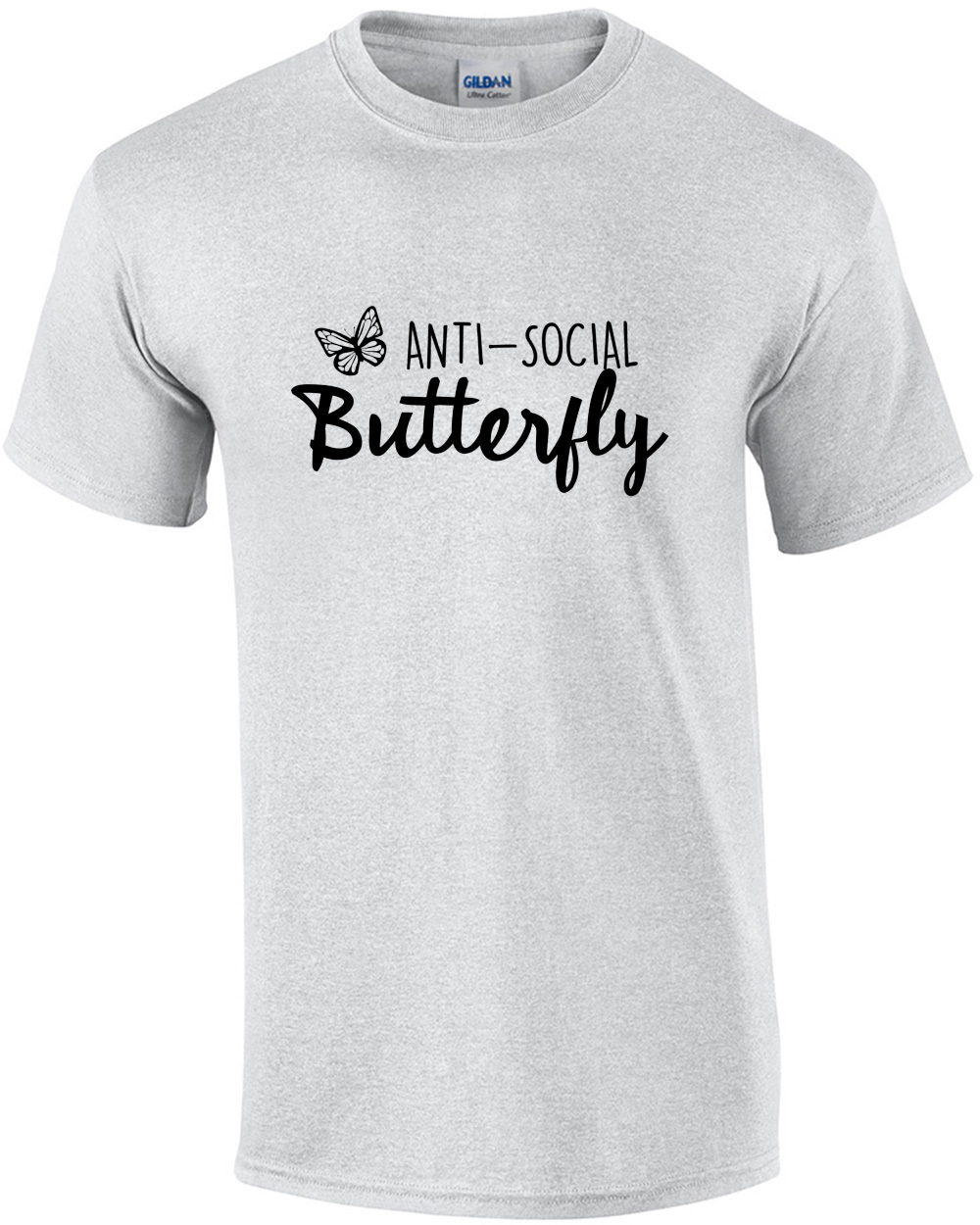 Anti-Social Butterfly - sarcastic ladies t-shirt