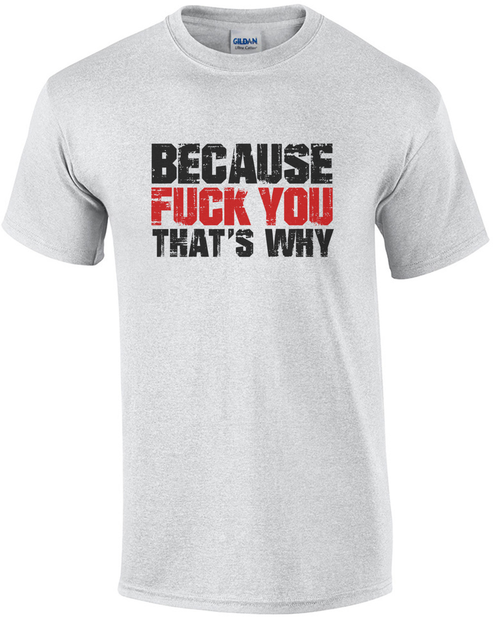 Because fuck you thats why - funny insult t-shirt