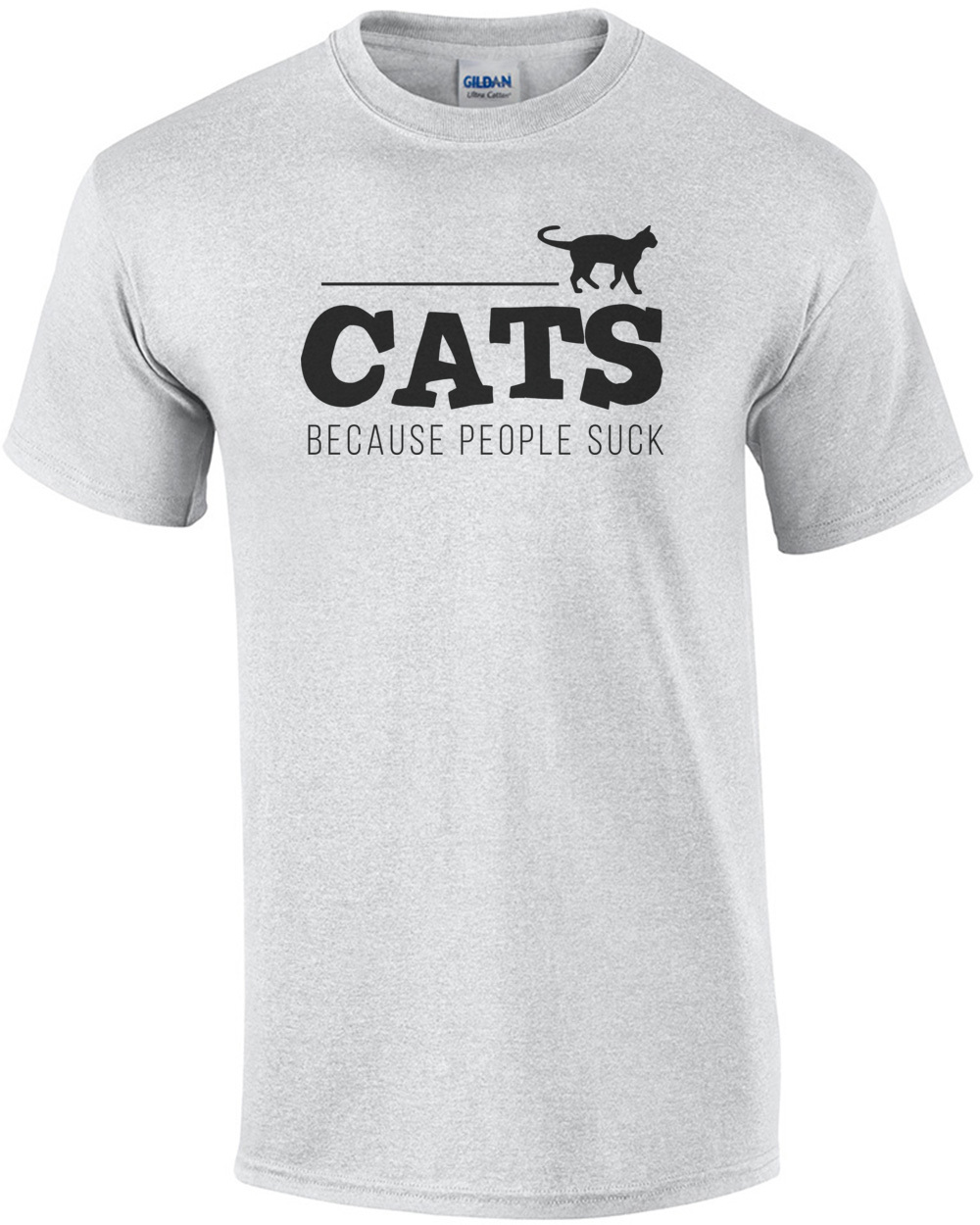 Cats - Because people suck - funny cat t-shirt