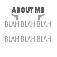 A short poem about me - Guns blah blah blah boobs blah blah blah morotcycles - the end. Funny T-Shirt