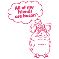 All My Friends Are Bacon Funny Shirt