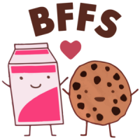 Best Friends - Cookies and Milk Funny T-Shirt