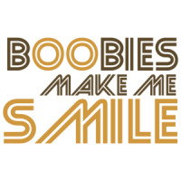 Boobies Make Me Smile Funny T-shirt
