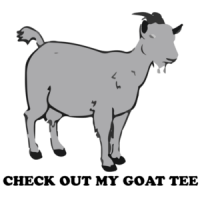 Check out my goat tee t-shirt