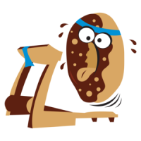 Donut On Treadmill Funny Shirt