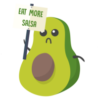 Eat more salsa - avocado t-shirt