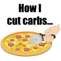 How I cut carbs...food t-shirt
