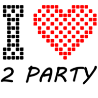 I Love 2 Party - Cool T-Shirt