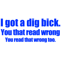 I Got A Dig Bick Funny Shirt