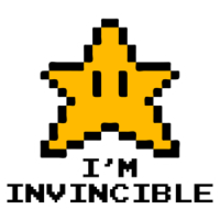 I'm invincible - Super Mario Bros T-Shirt
