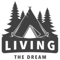 Living the dream - funny camping t-shirt