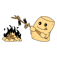 Marshmallow Roasting Funny Shirt