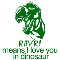 Rawr! Means I Love You In Dinosaur Funny T-shirt