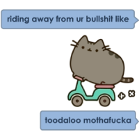 riding away from ur bullshit like toodaloo mothafucka T-Shirt