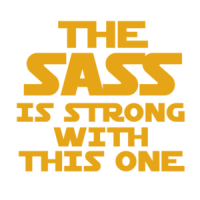 The sass is strong with this one - star wars t-shirt