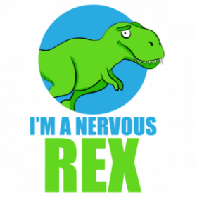 I'm a nervous rex - T-rex Dinosoar Pun T-Shirt