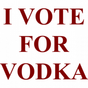 I VOTE FOR VODKA T-Shirt