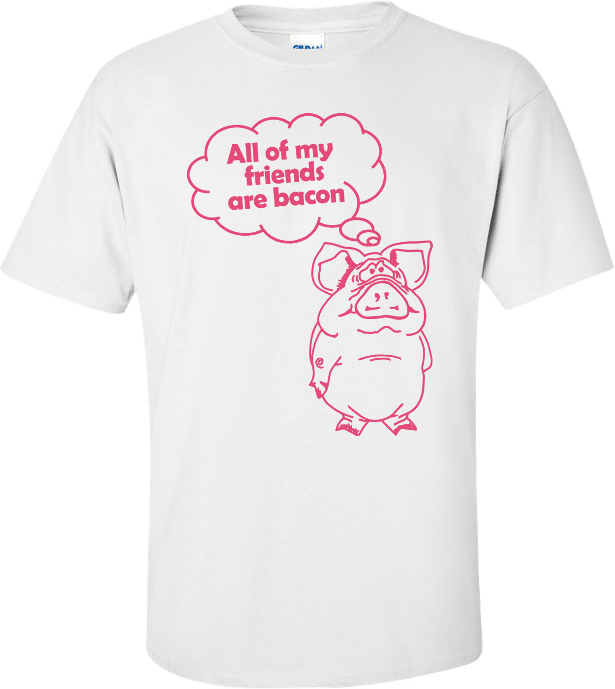 All My Friends Are Bacon Funny Shirt