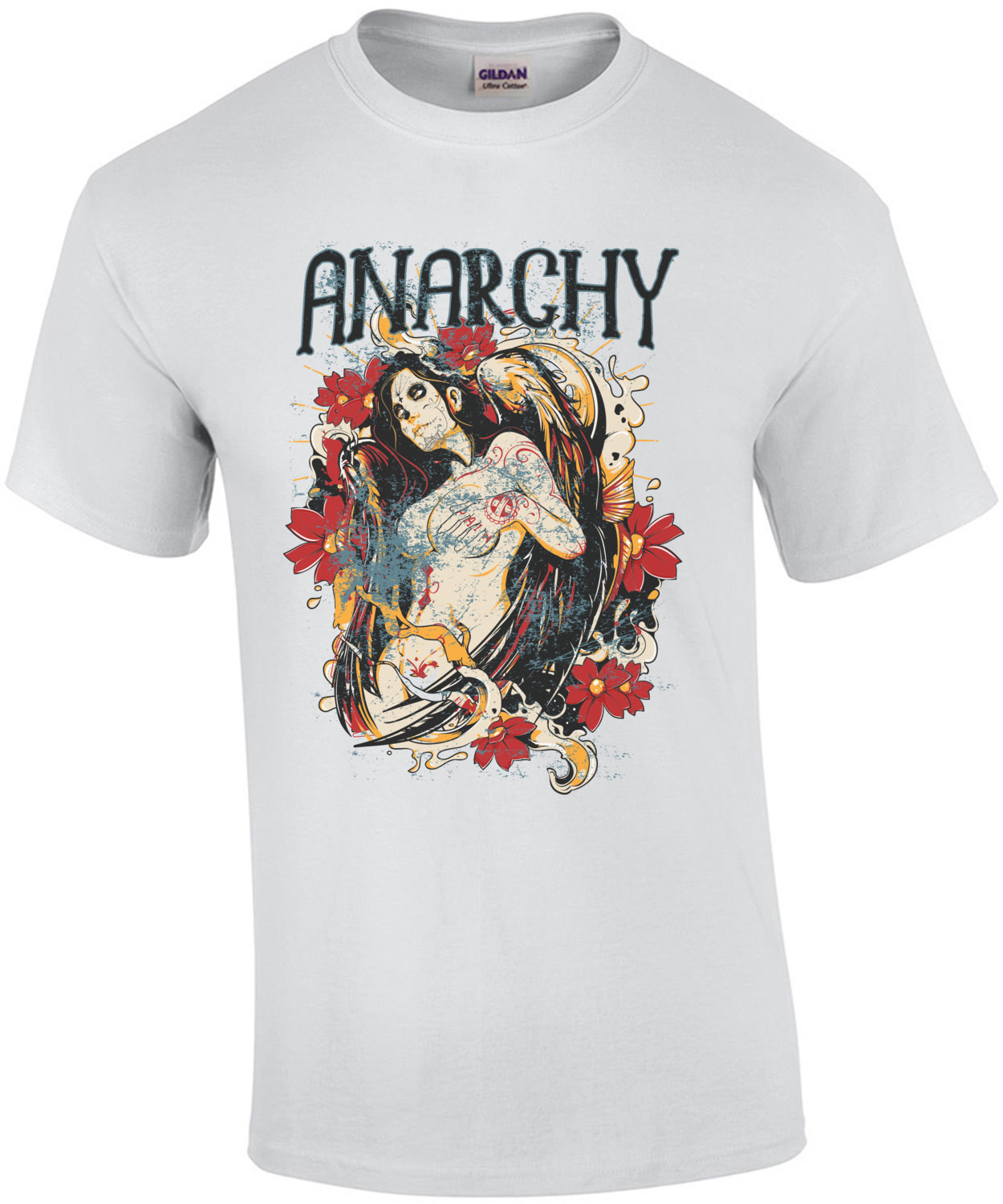 Anarchy Gothic Vintage Graphic T-Shirt