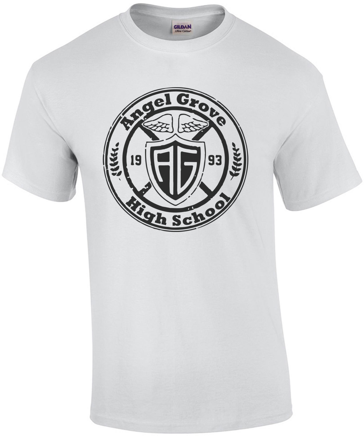 Angel Grove High School - Mighty Morphin Power Rangers - Cool 90's T-Shirt