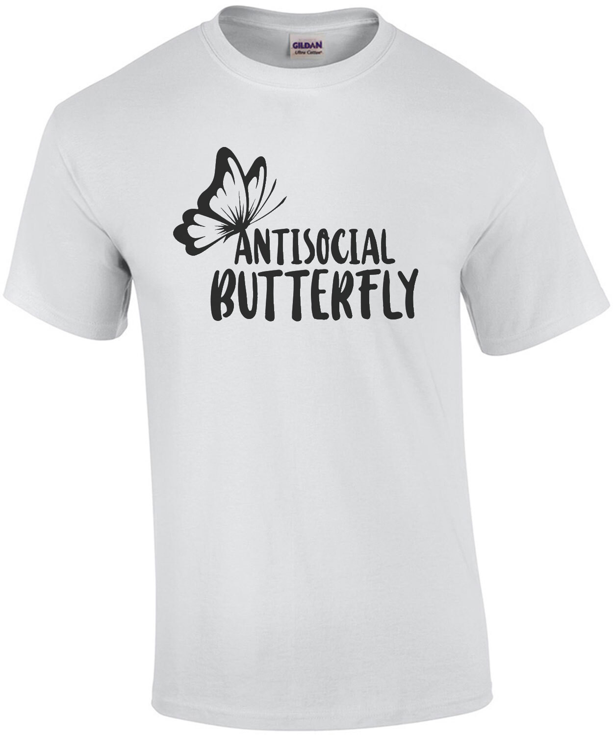Antisocial Butterfly - Funny sarcastic t-shirt