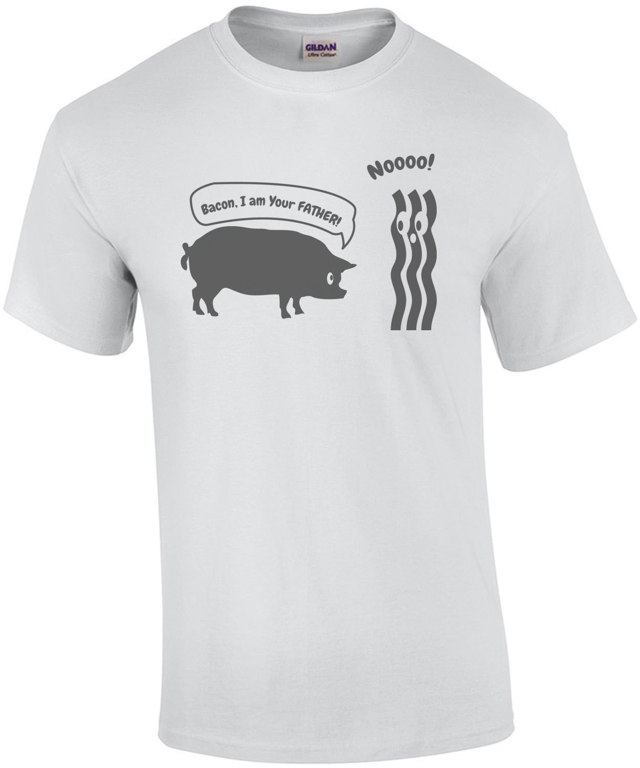 Bacon, I am your father - Noooo! - Funny Bacon T-Shirt