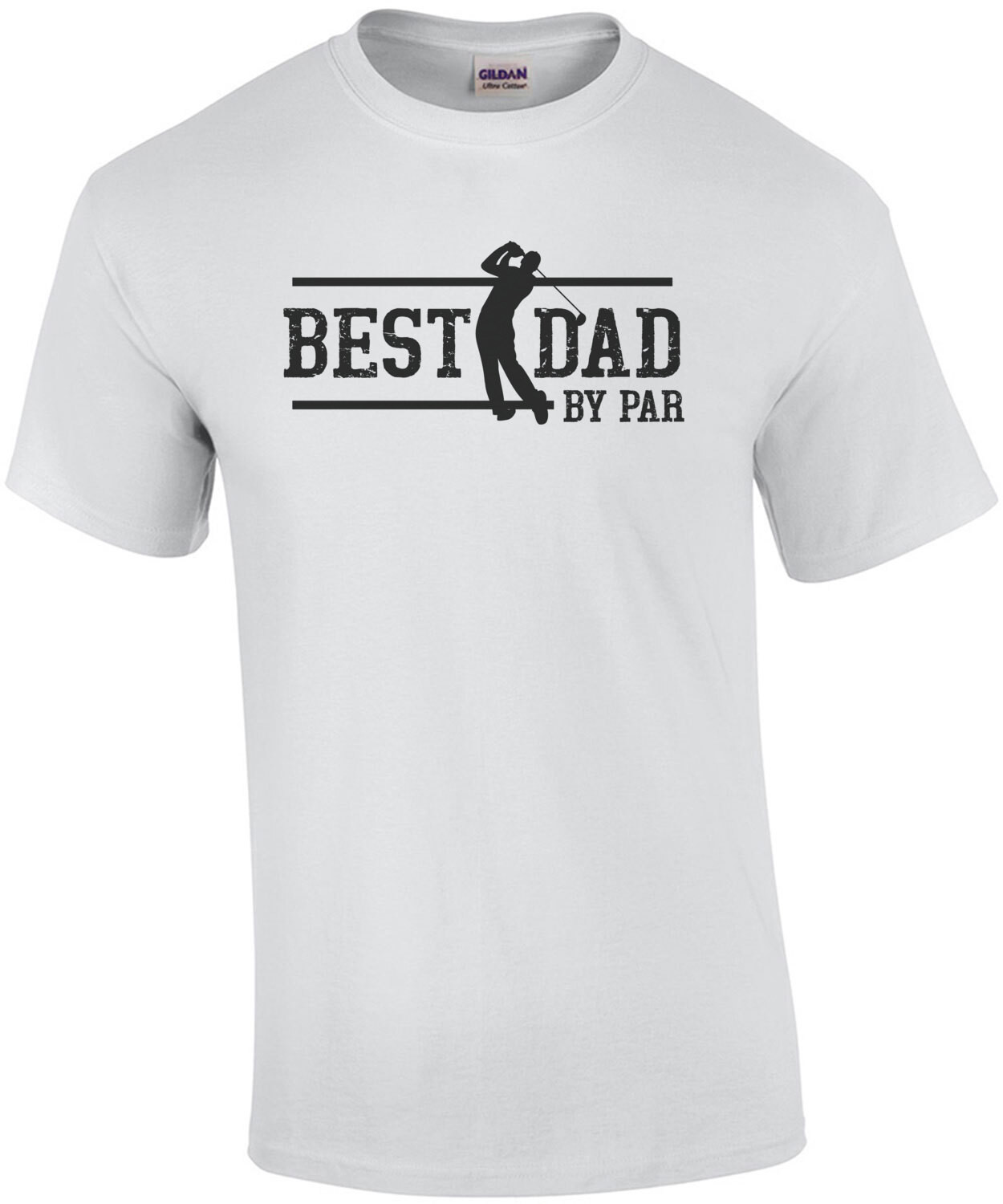 Best Dad By Par - Father's Day Pun Dad Golf T-Shirt