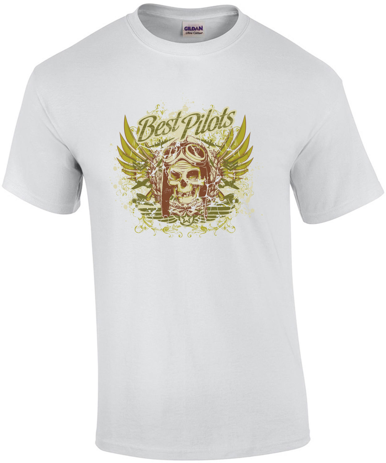Best Pilots Skull Gothic Pilots T-Shirt