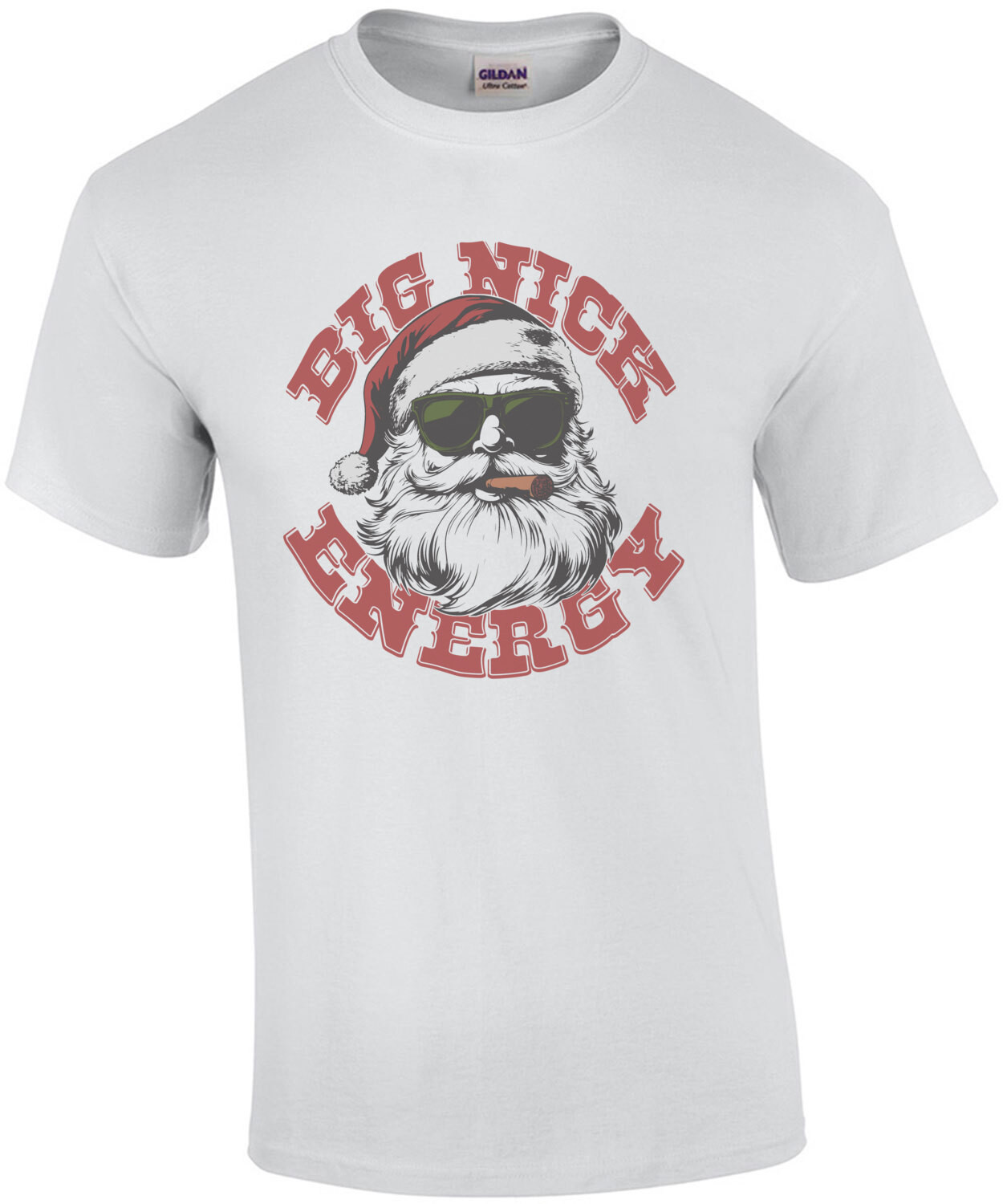 Big Nick Energy - Funny Santa Christmas T-Shirt