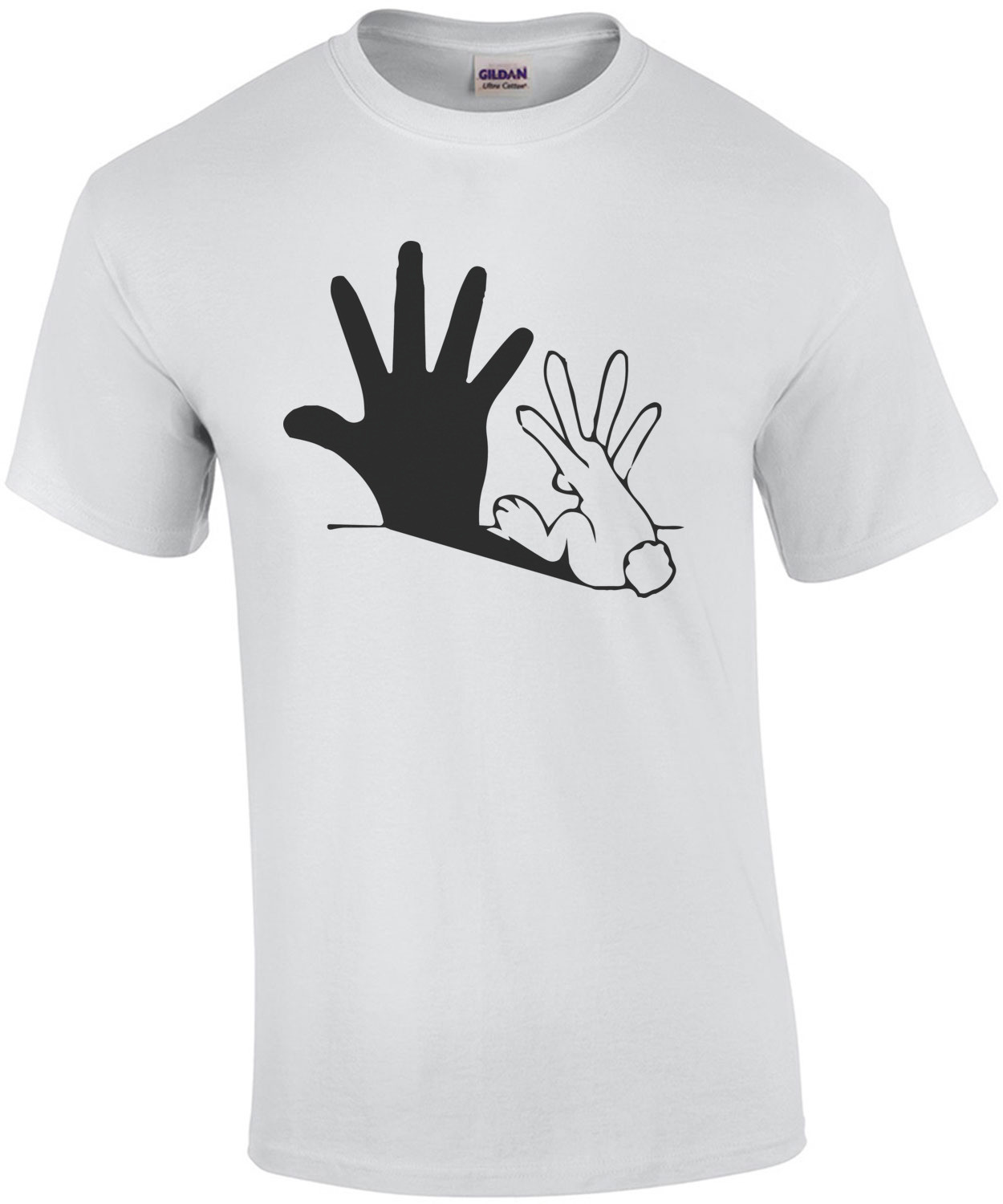 Bunny Shadow - Funny Animal T-Shirt