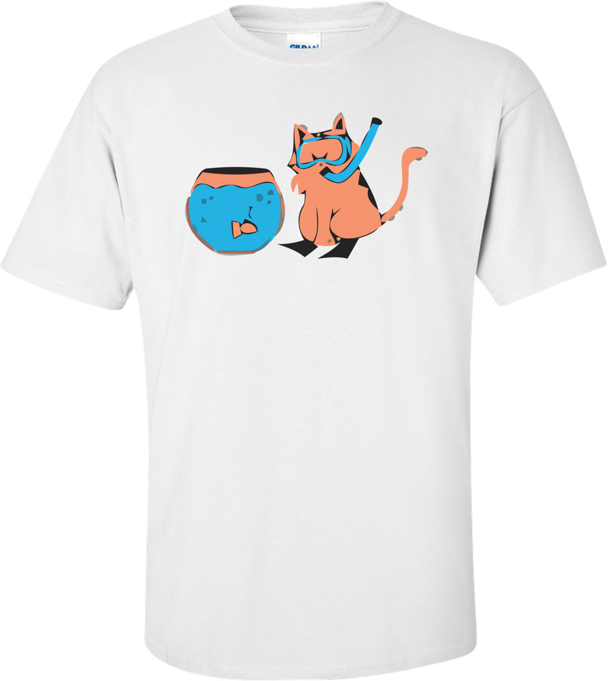 Cat Snorkel Funny Shirt
