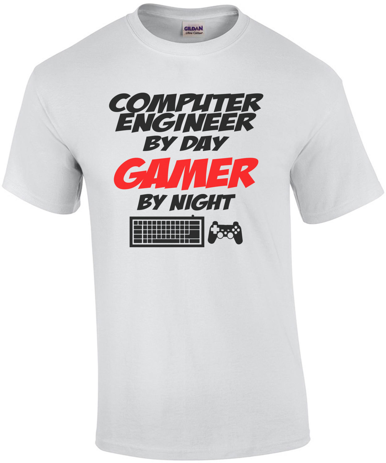 Computer Engineer By Day Gamer By Night T-Shirt