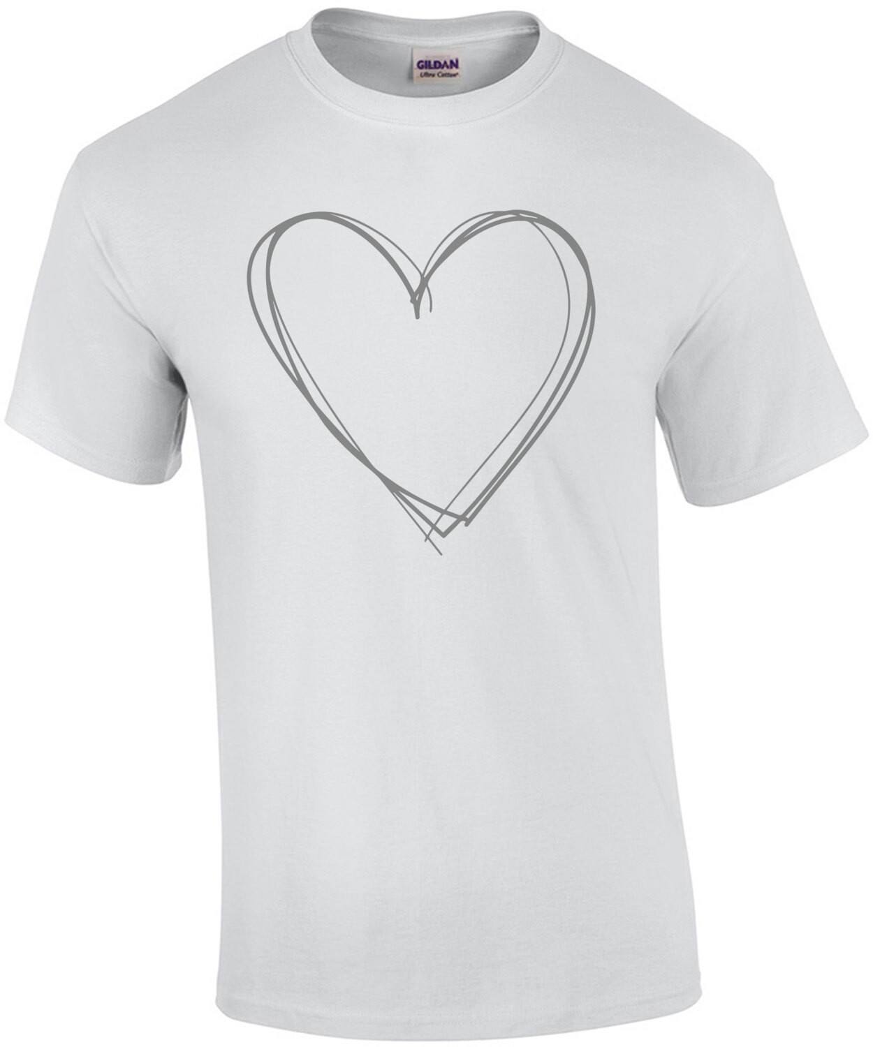 Cute Heart Sketch Tee