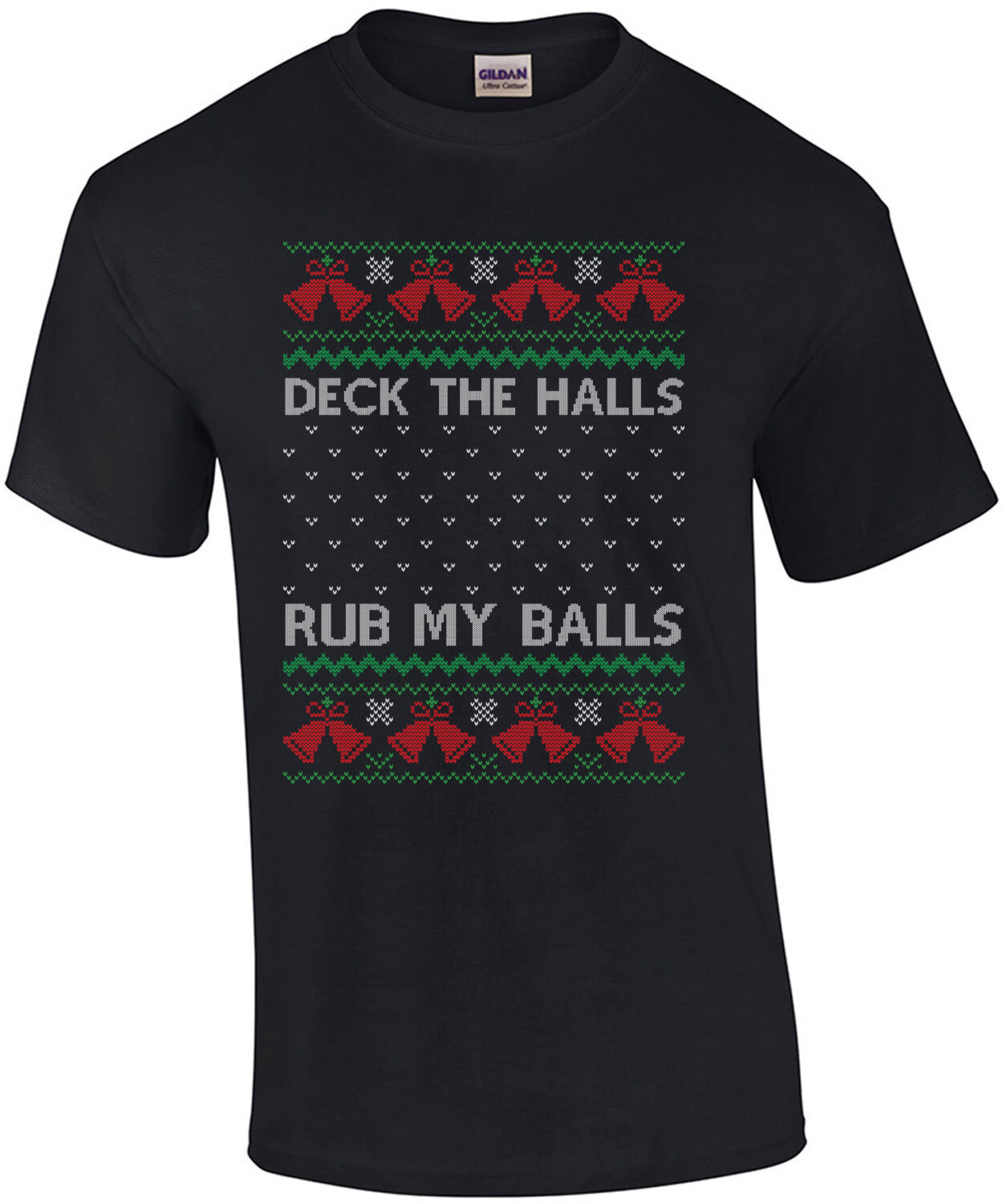 Deck The Halls Rub My Balls Ugly Christmas Sweater