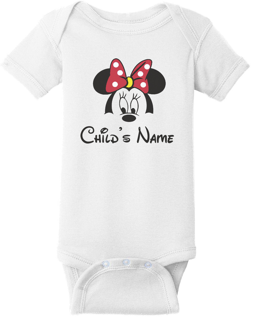 Disney Family Group Shirts - Minnie Mouse - Child's Name - Disney T-Shirt