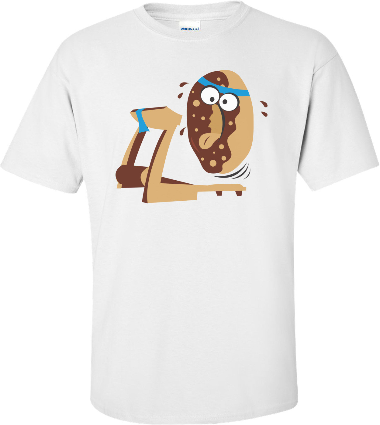 Donut On Treadmill Funny Shirt