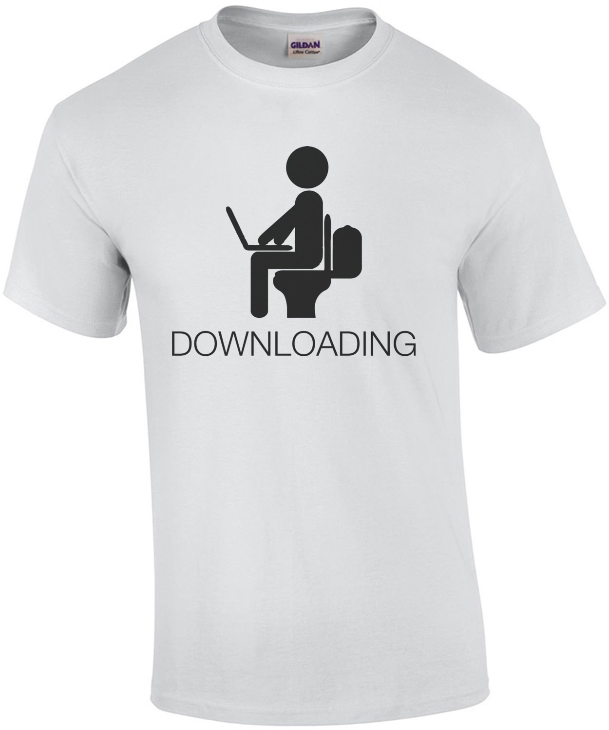 Downloading - Toilet Humor T-Shirt