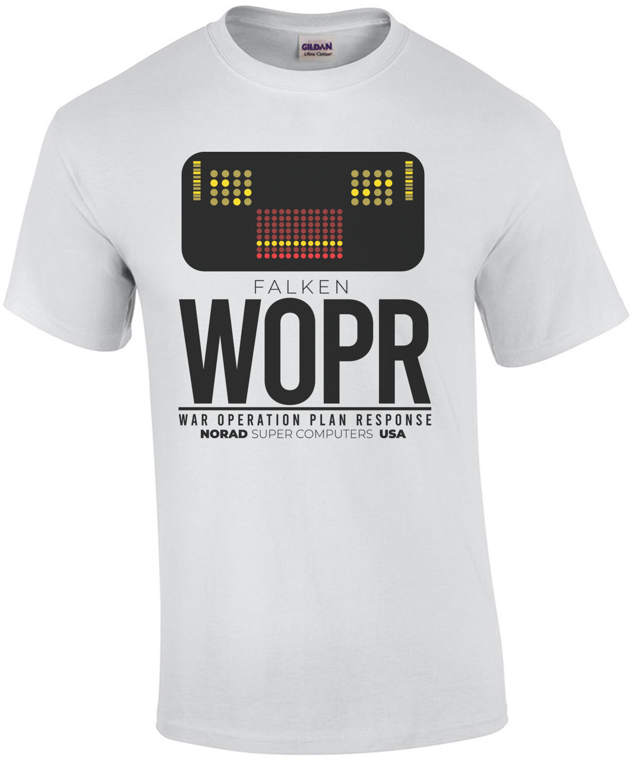 Falken WOPR - War Operation Plan Response - Norad Super Computers USA - War Games - 80's T-Shirt