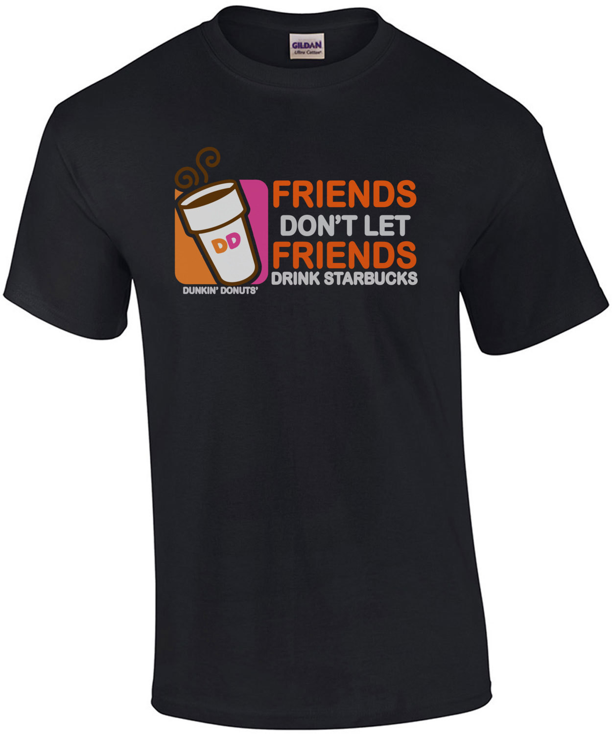 Friends don't let friends drink starbucks coffee t-shirt