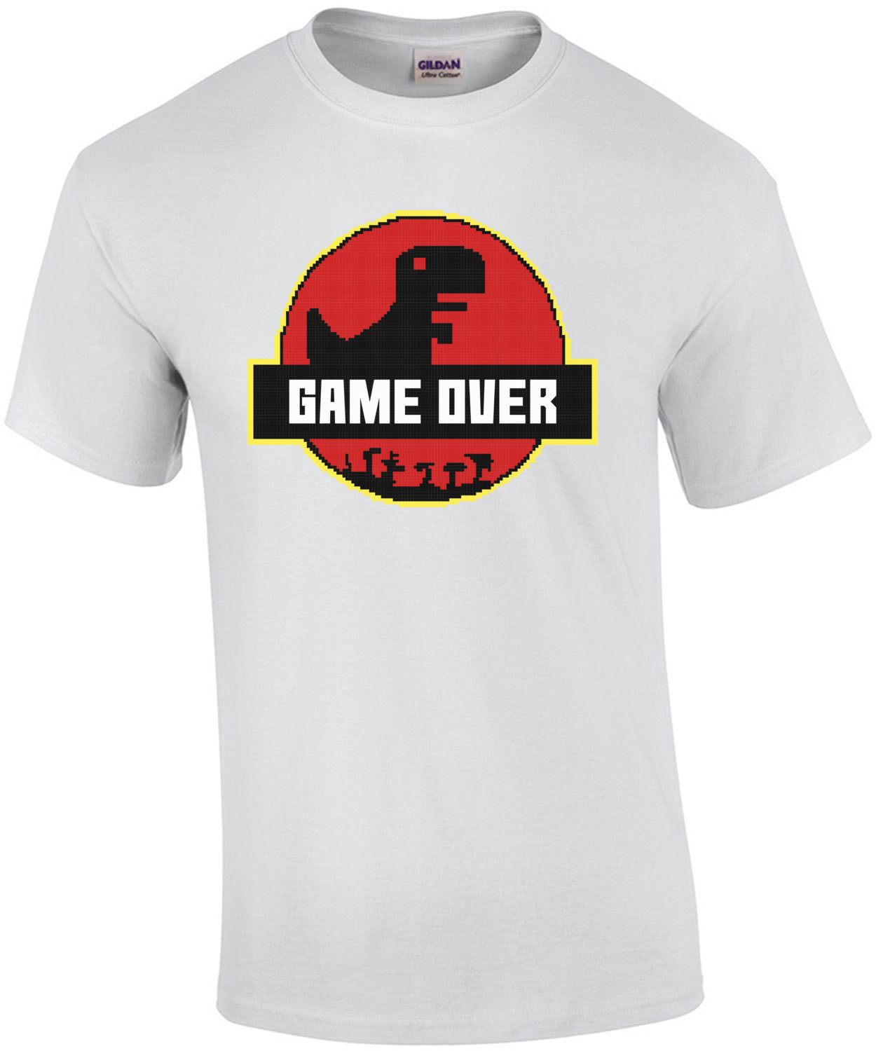Game Over Retro Jurassic Park Style T-Shirt
