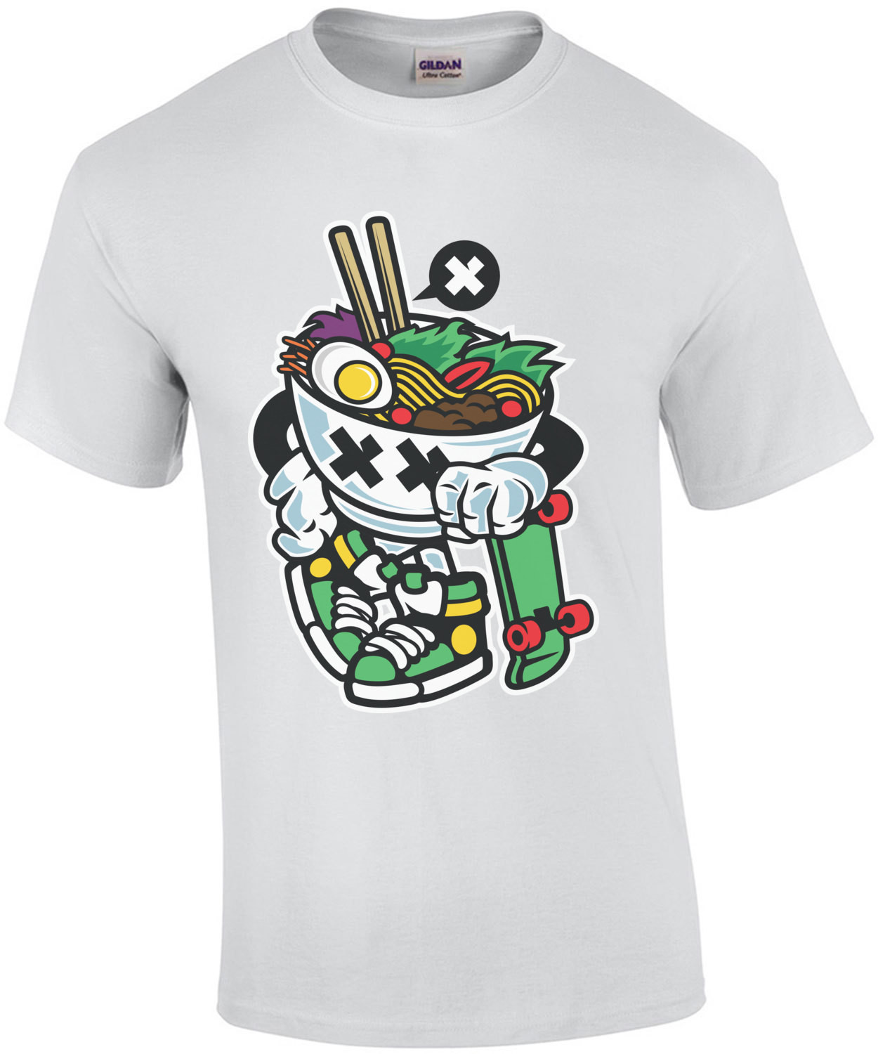 Gangsta Retro Skating Noodles T-Shirt