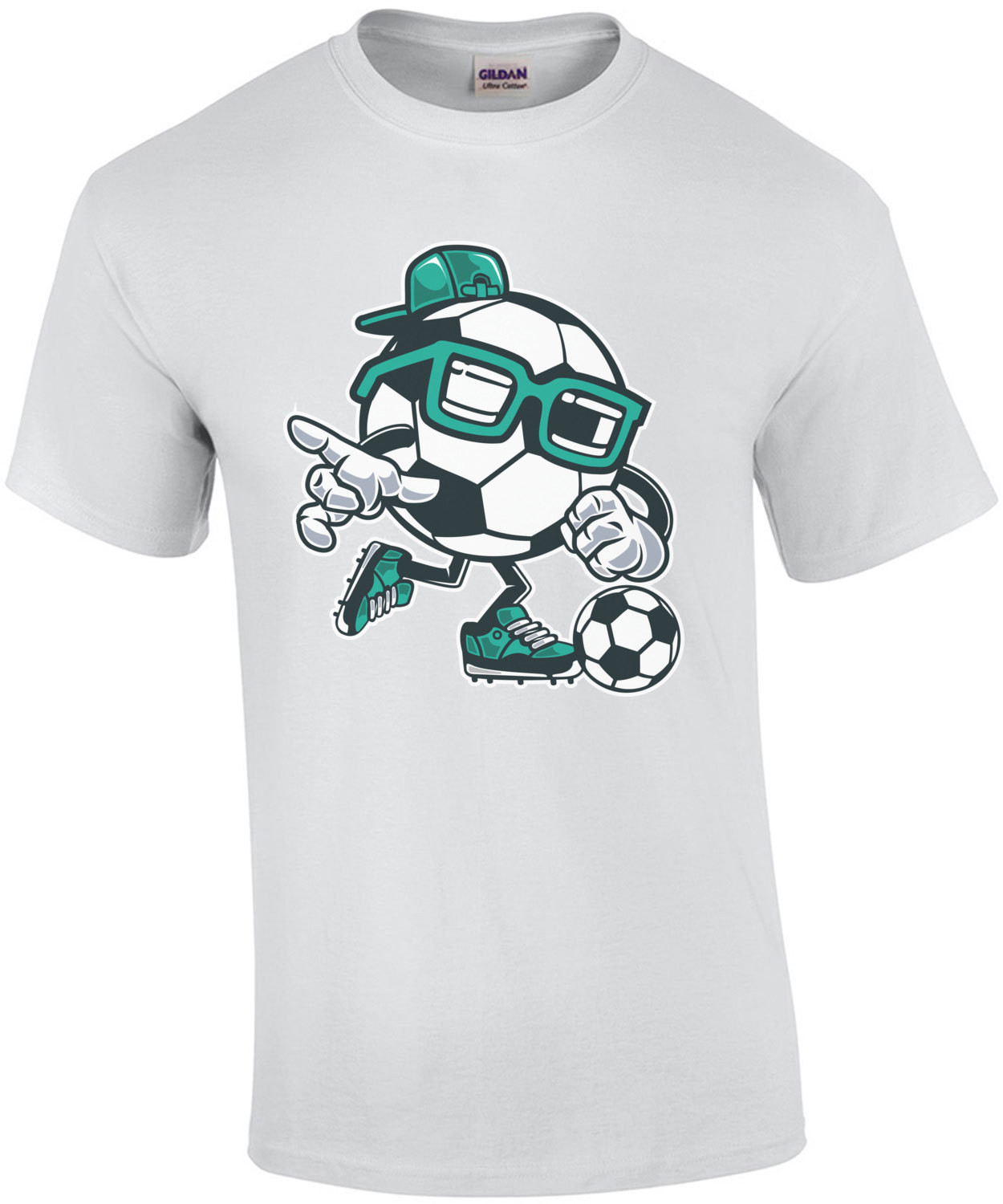 Gangsta Soccer Football Cartoon T-Shirt