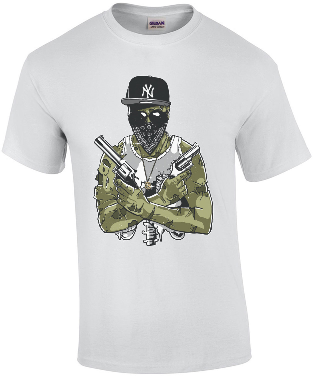 Gangsta Zombie Spooky Apocalyptic T-Shirt