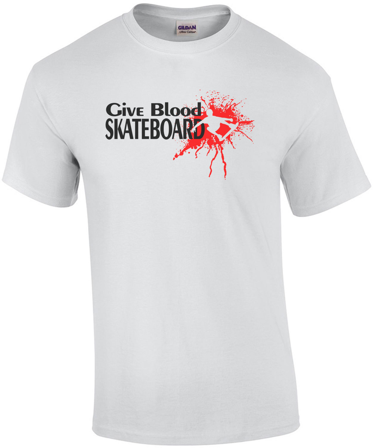 Give Blood Skateboard T-Shirt