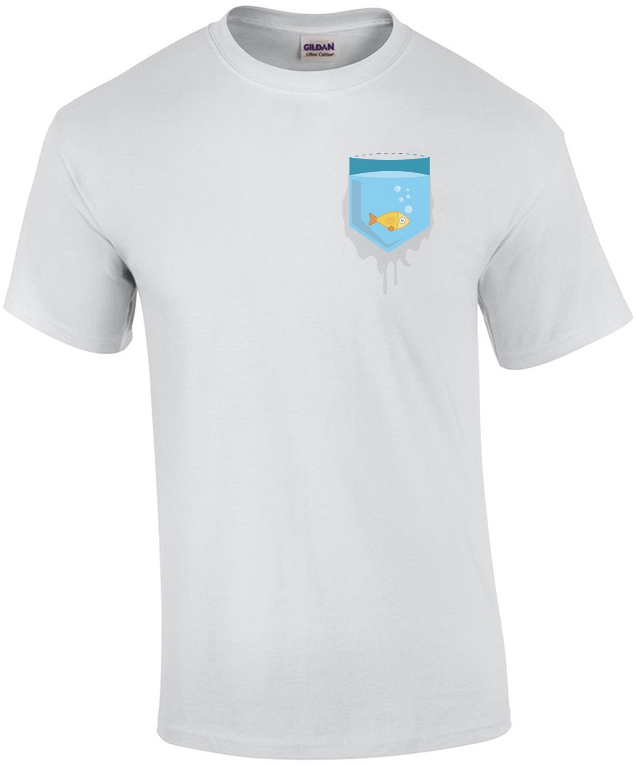 Gold Fish in pocket - Funny T-Shirt
