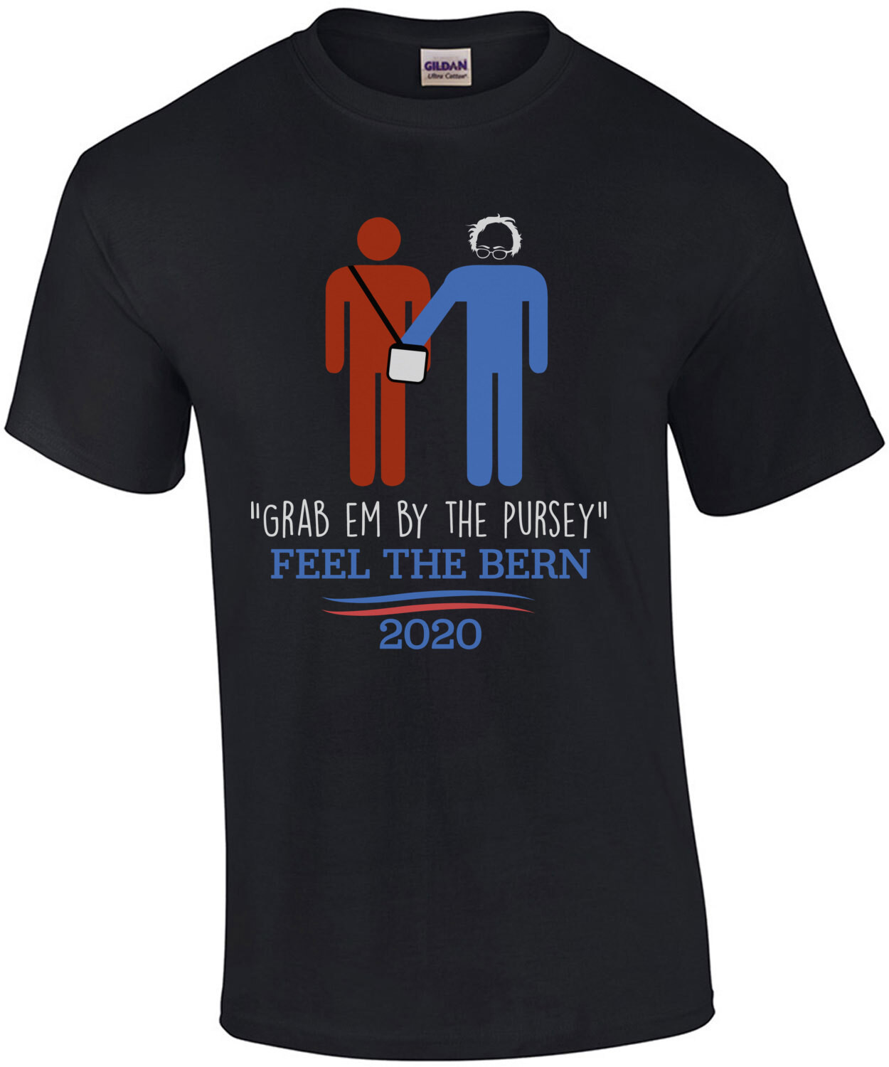 Grab 'Em By The Pursey Anti-Bernie Sanders Funny Political T-Shirt - Election 2020 T-Shirt