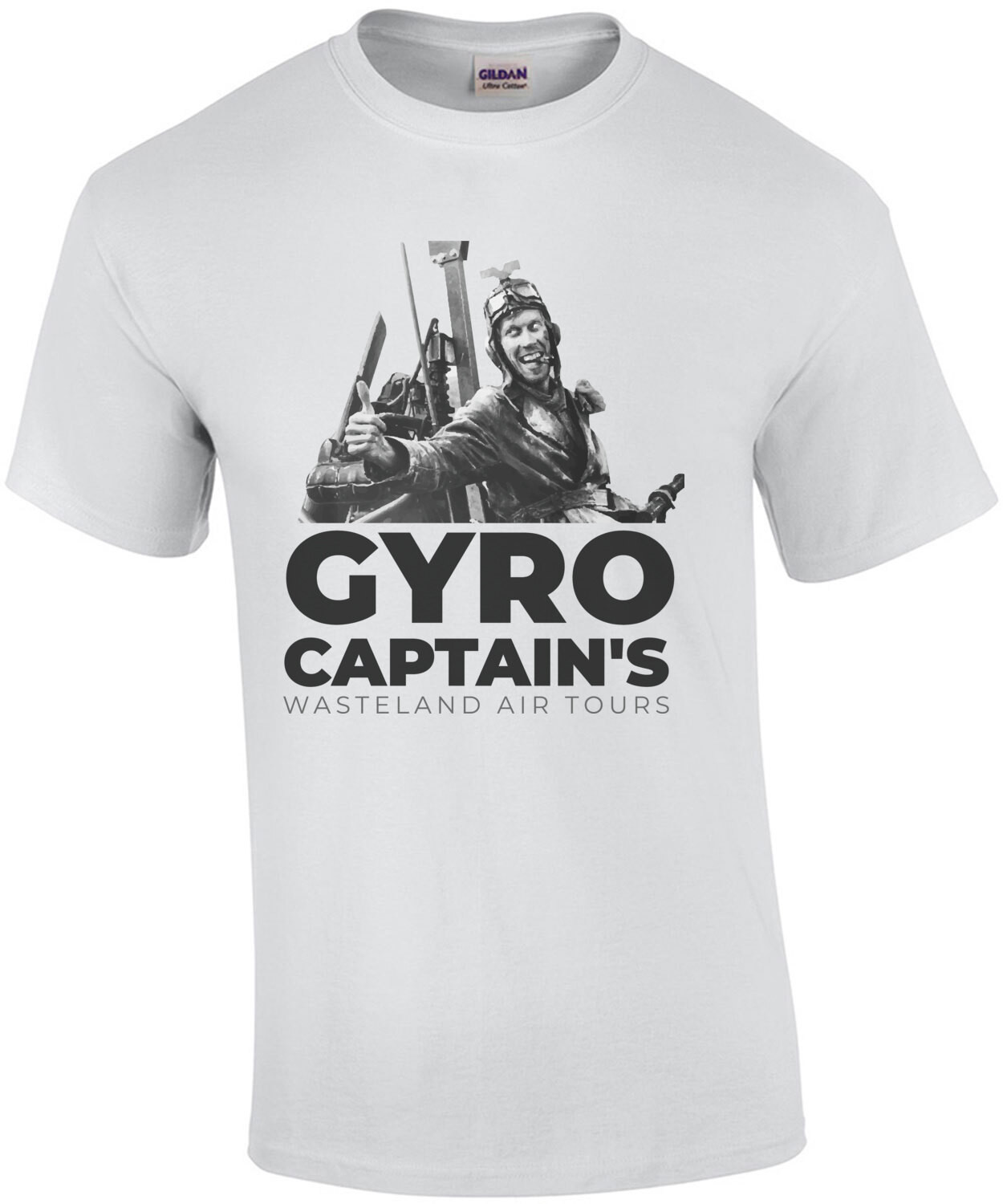 Gyro Captain's Wasteland Air Tours - Mad Max - 80's T-Shirt