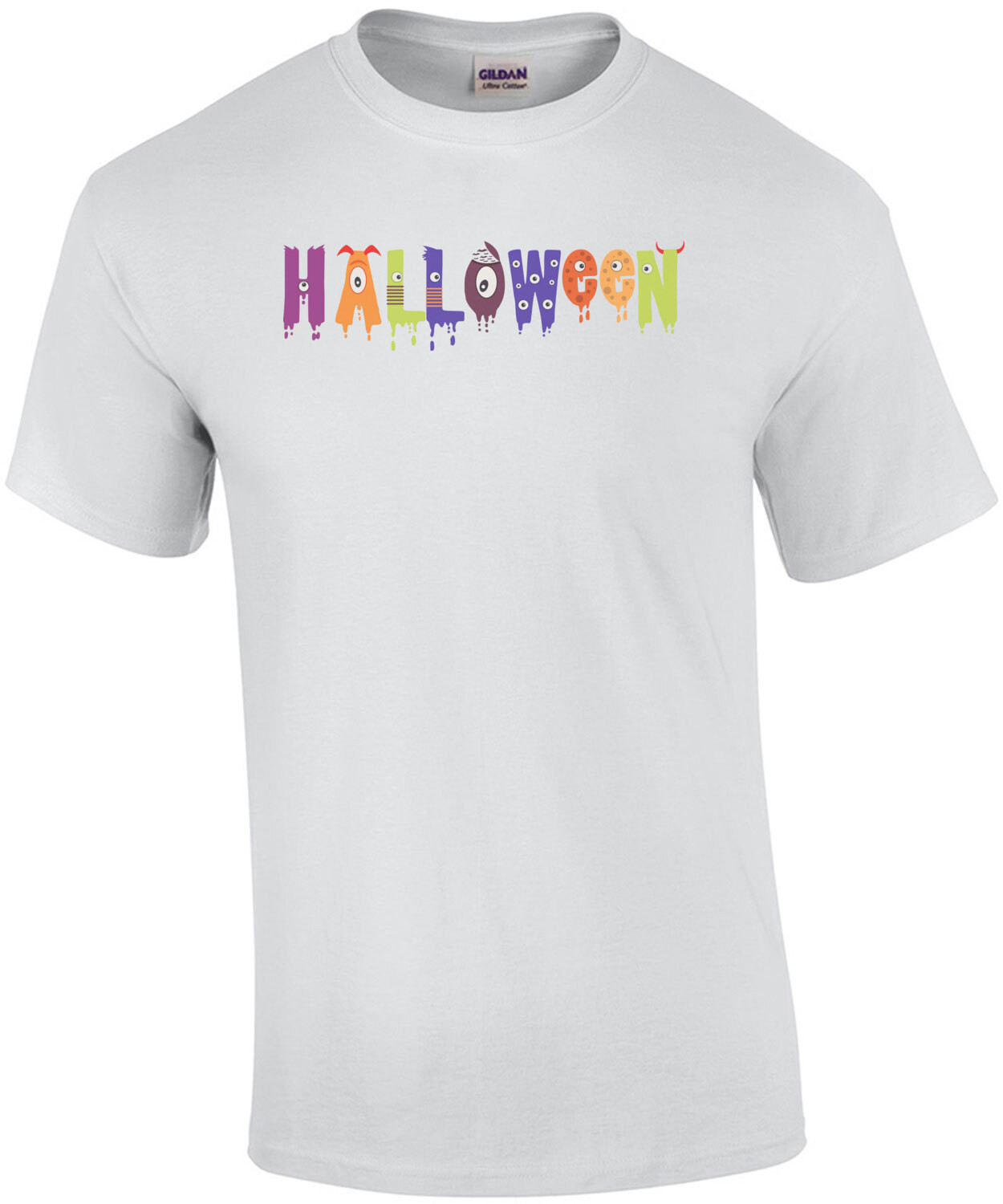 Halloween Cute Text Monster Tee