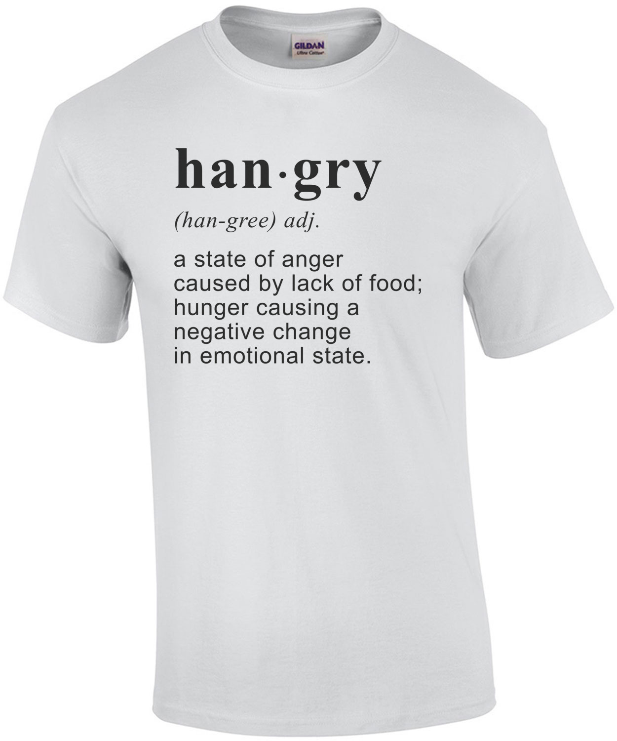 hangry - a state of anger caused by lack of food t-shirt
