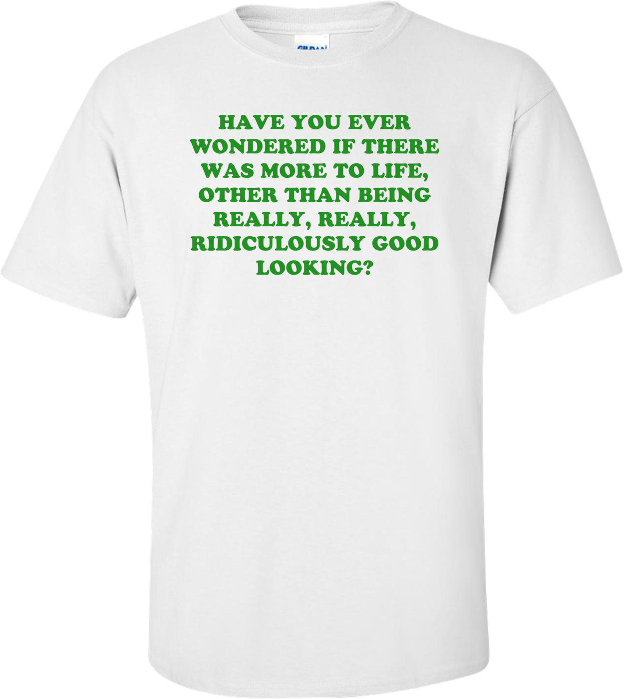 HAVE YOU EVER WONDERED IF THERE WAS MORE TO LIFE, OTHER THAN BEING REALLY, REALLY, RIDICULOUSLY GOOD LOOKING? Shirt